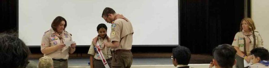 Mrs. Subramanian awarded Woodbadge – Adults Encouraged to Follow!